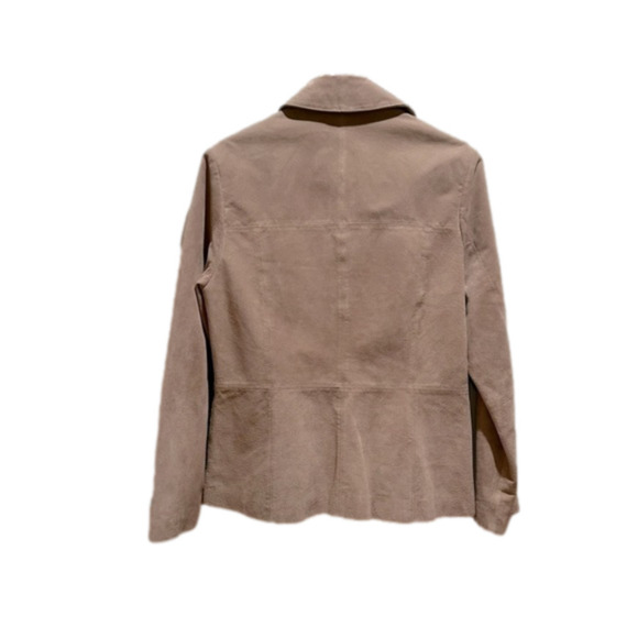 Vintage Jessica beige suede genuine leather zippered jacket Medium - Picture 2 of 10